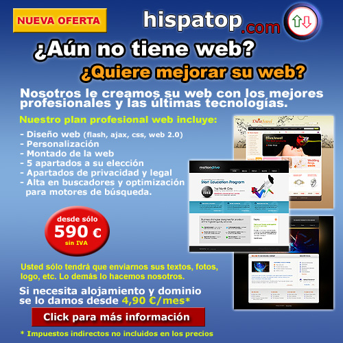 Desarrollo web en Hispatop.com